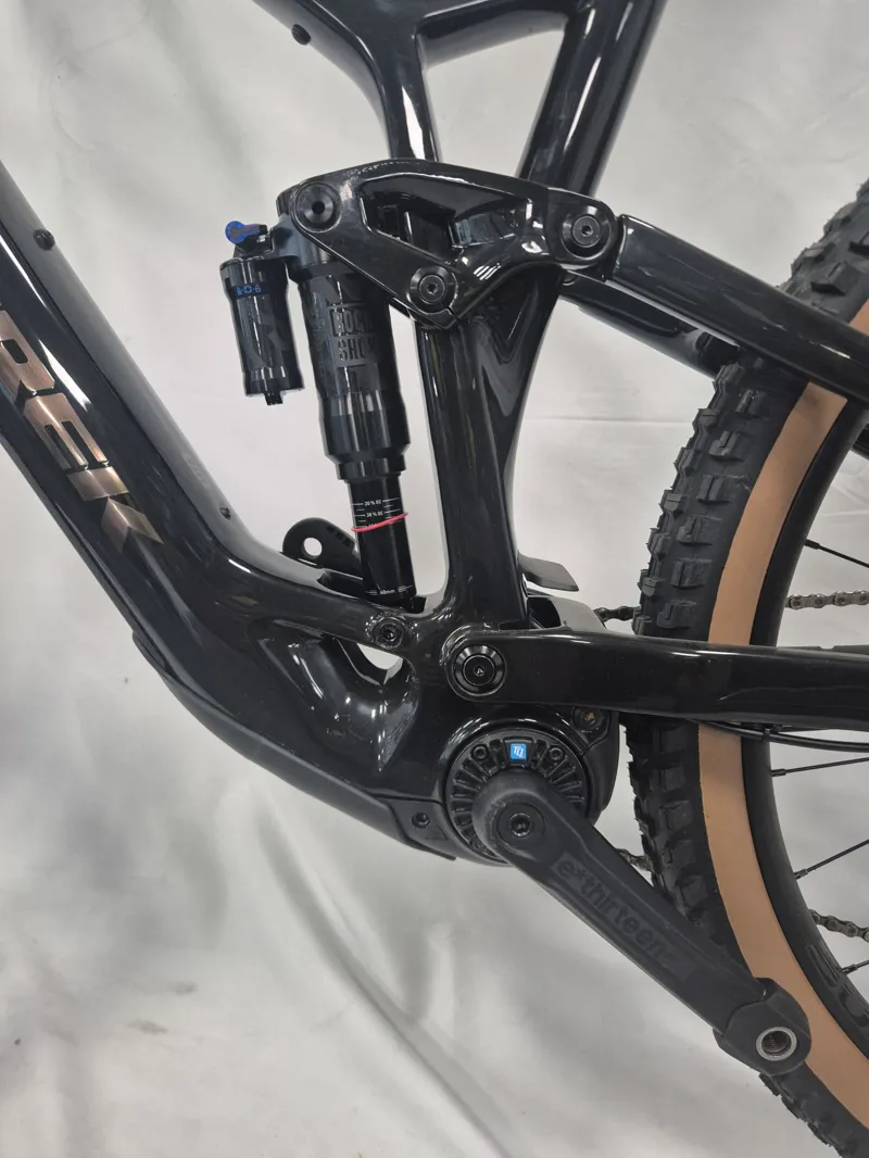 EX DEMO Trek Fuel EXe 9.7 SLX/XT Electric Full Suspension Mountain Bike Large 2026 in Deep Smoke-1