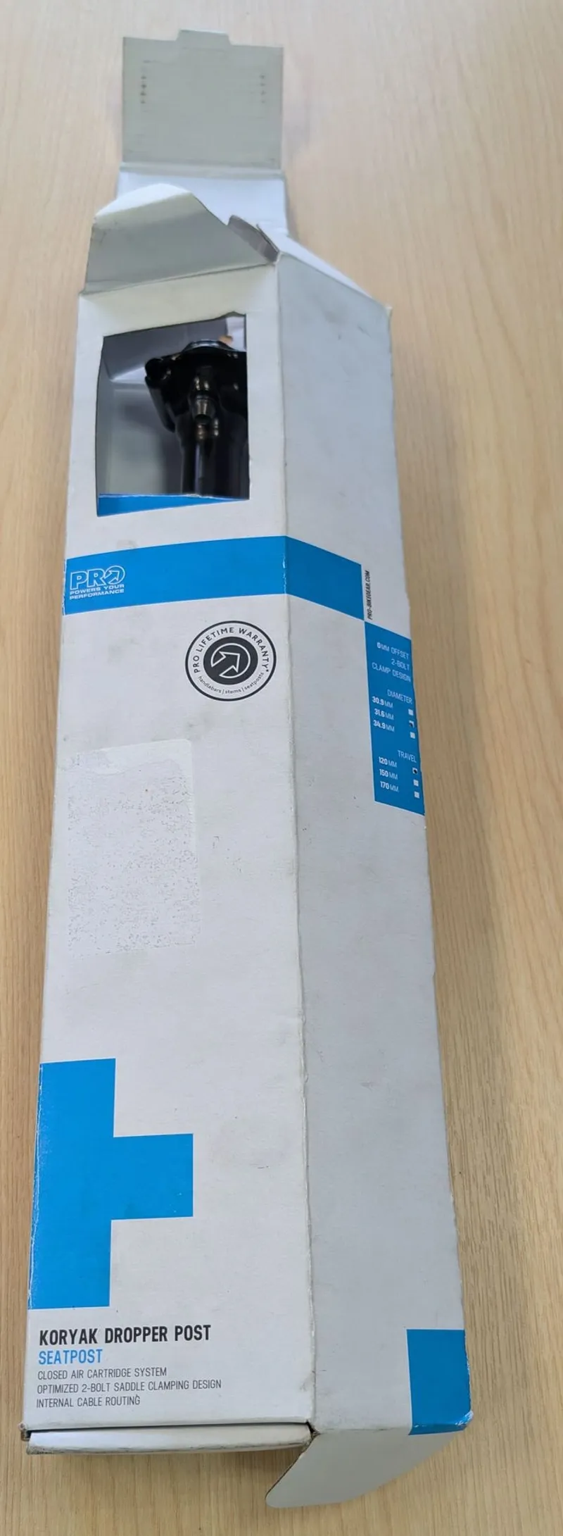 Ex Display PRO Koryak Dropper Seatpost 31.6mm 120mm in Black-3