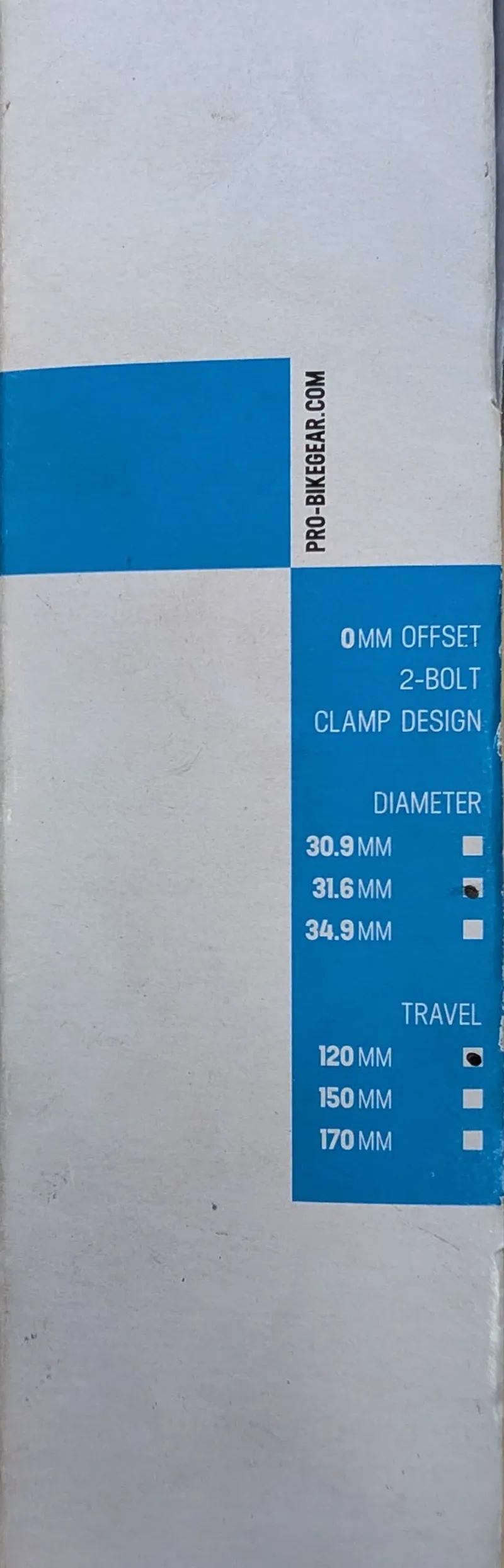 Ex Display PRO Koryak Dropper Seatpost 31.6mm 120mm in Black-4