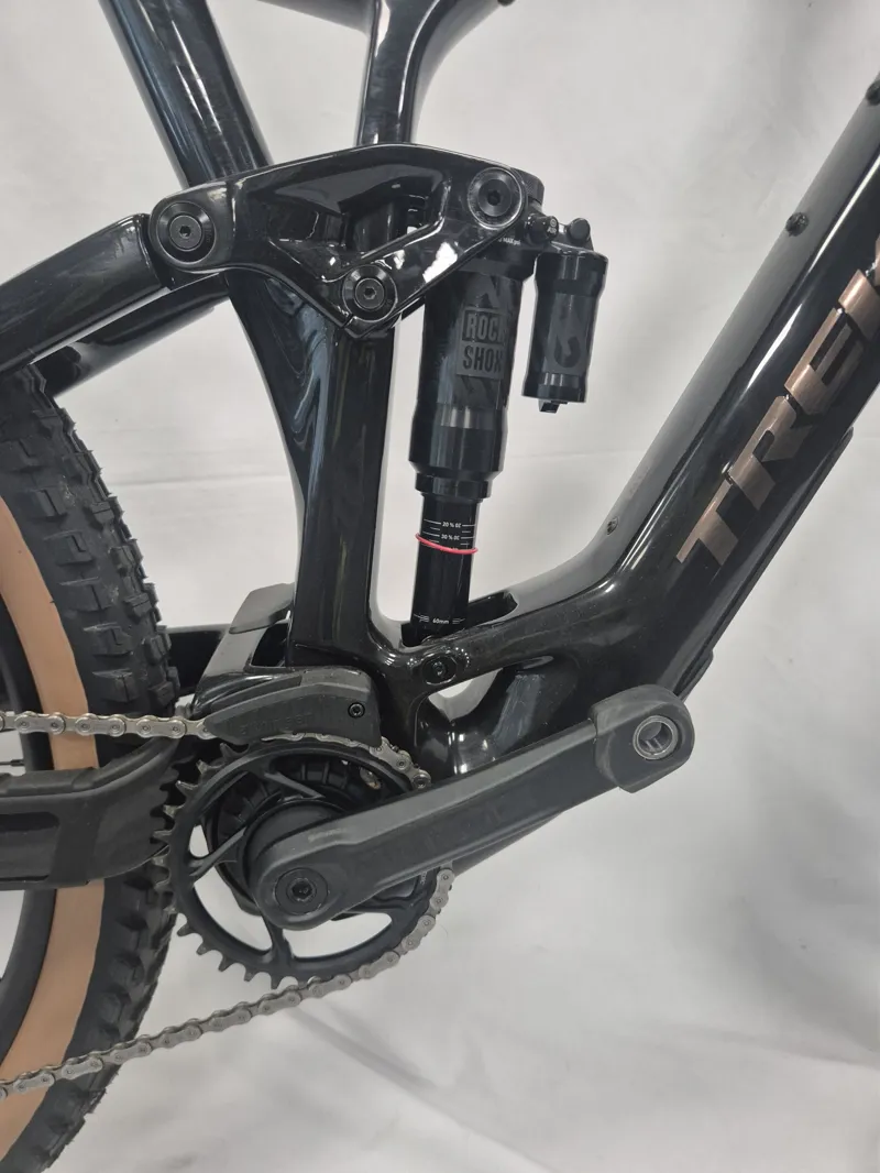 EX DEMO Trek Fuel EXe 9.7 SLX/XT Electric Full Suspension Mountain Bike Large 2026 in Deep Smoke-5