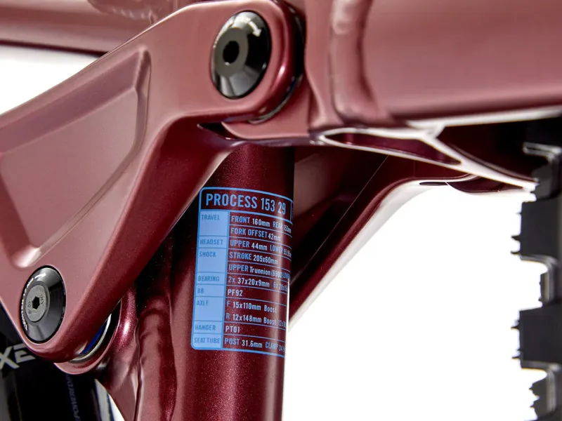 Kona Process SE 153 G2 27.5 inch Microshift Full Suspension MTB 2025 in Plum-7