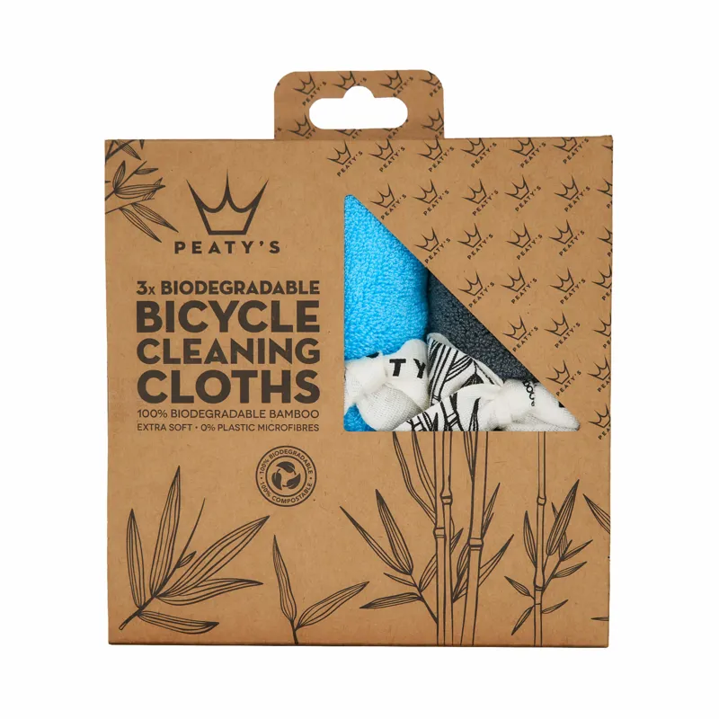 Peaty's Bamboo Bicycle Cleaning Cloths Pack of 3-1