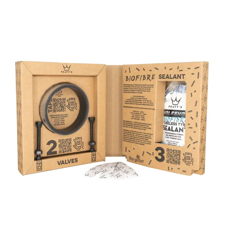 Peaty's Holeshot Tubeless Conversion Kit - Road/Gravel - 21mm in Black-1