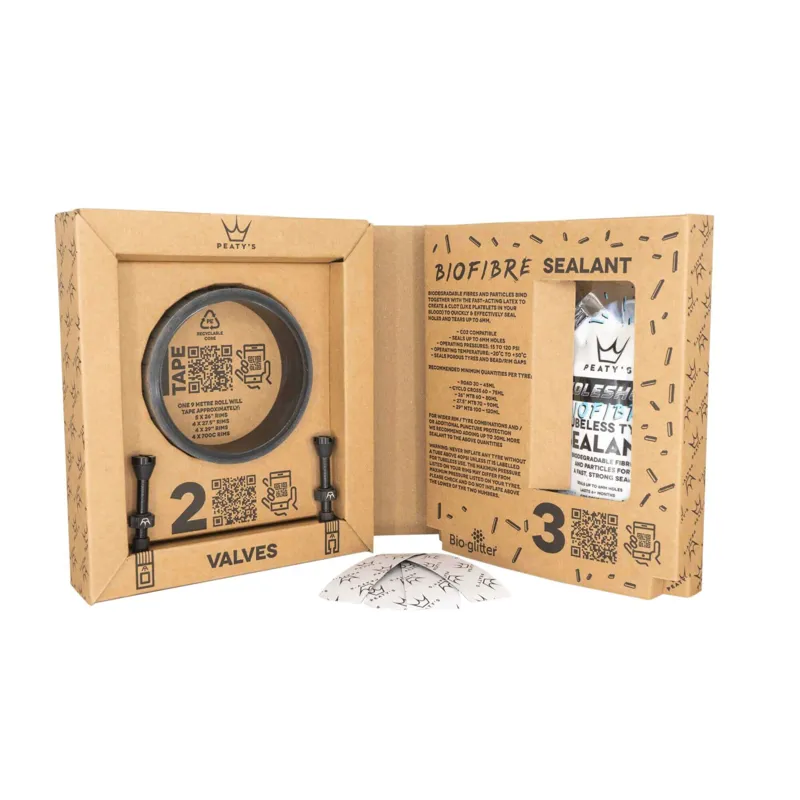 Peaty's Holeshot Tubeless Conversion Kit - XC/Trail - 25mm in Black-1