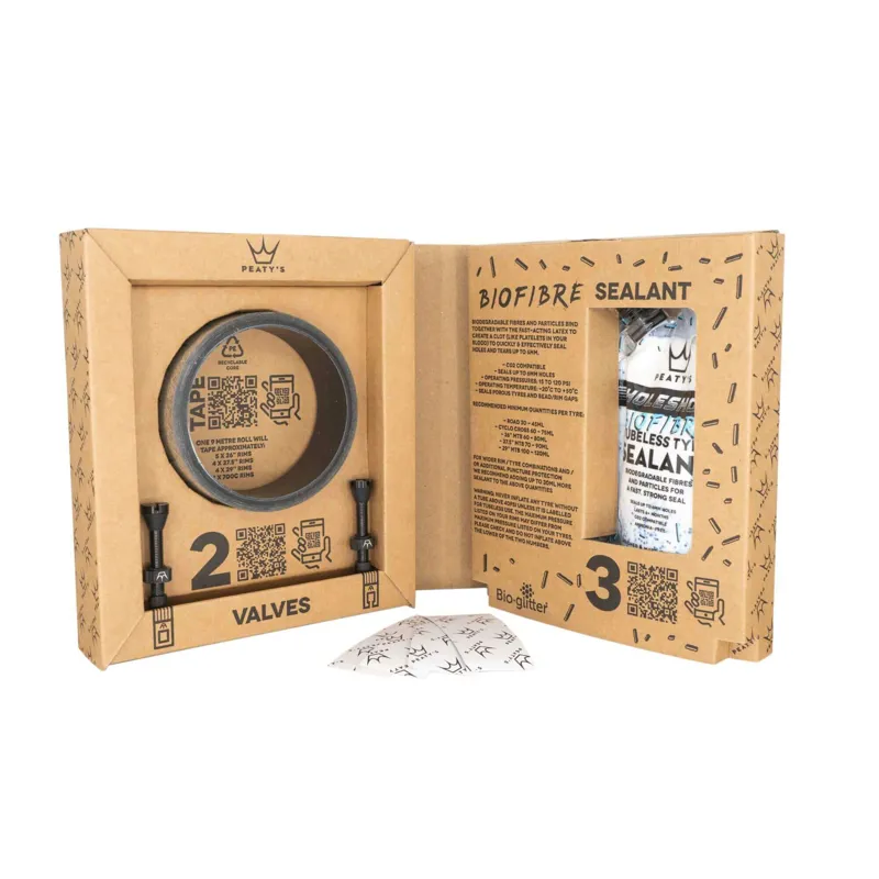 Peaty's Holeshot Tubeless Conversion Kit - Enduro/DH - 30mm in Black-1