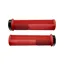 Peaty's Monarch Knurl Grip Thin Lock-On Grips in Red