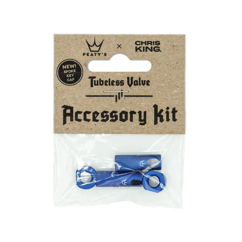 Balfes Bikes Peaty's x Chris King Tubeless Valve Accessory Kit in Navy | Free postage over £30, £10 off first order, price match & 0% finance.