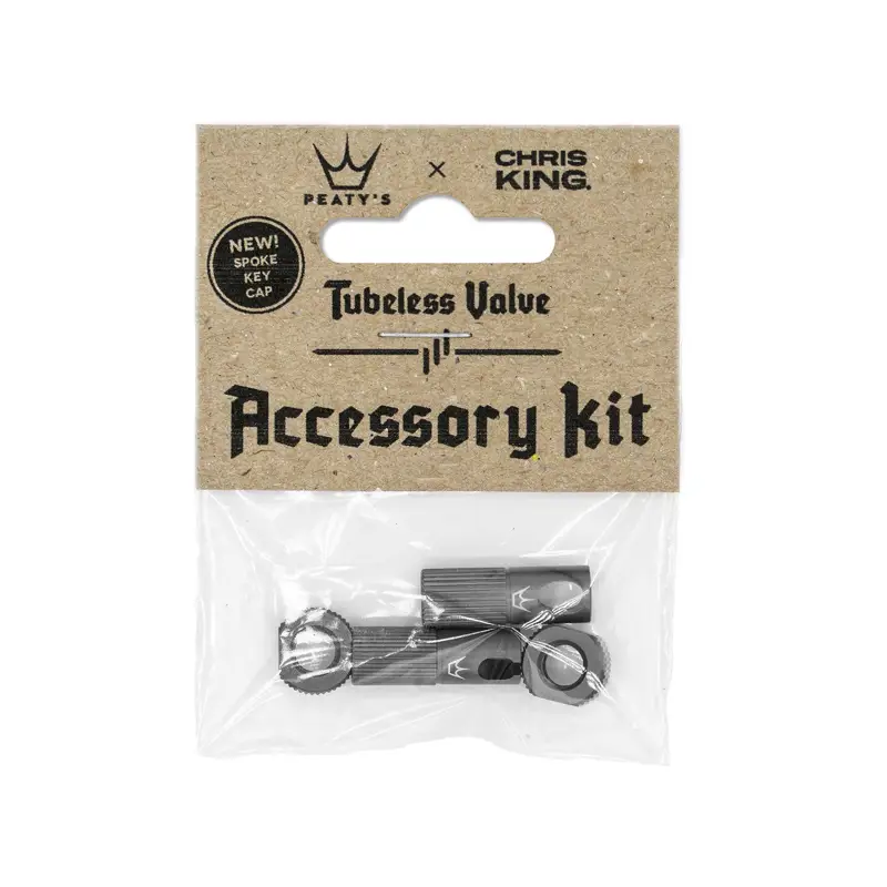 Balfes Bikes Peaty's x Chris King Tubeless Valve Accessory Kit in Slate | Free postage over £30, £10 off first order, price match & 0% finance.
