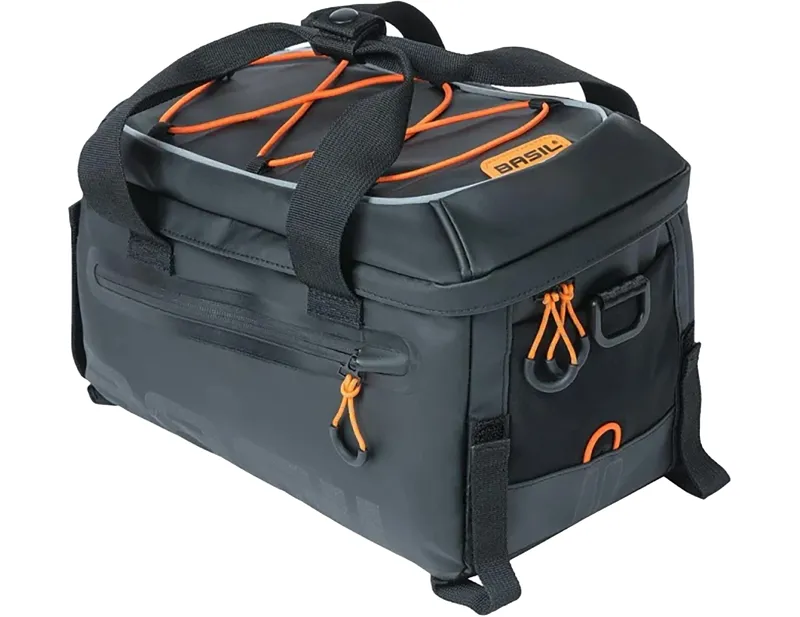 Basil Miles Tarpaulin Trunkbag 7L MIK in Black Orange