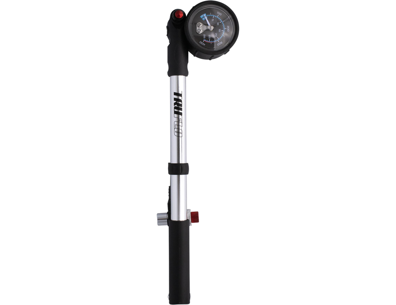 Balfes Bikes Truflo Air Lock Shock Pump Non-leak Head with Gauge in Silver | Free postage over £30, £10 off first order, price match & 0% finance.