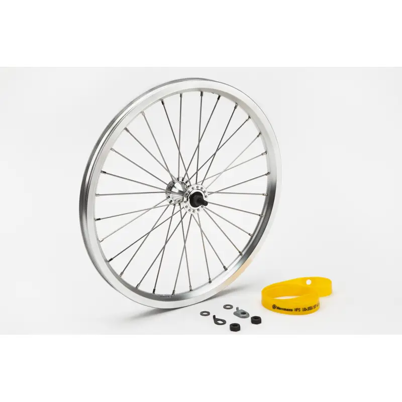 Balfes Bikes Brompton Front Wheel Radial Lacing Standard Silver | Free postage over £30, £10 off first order, price match & 0% finance.