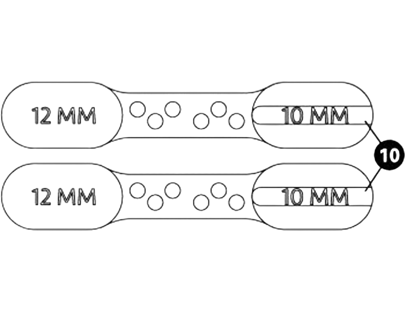 Balfes Bikes Park Tool 2581-2 Brake Bleed Block 10/12mm for BKM/BKD in Black | Free postage over £30, £10 off first order, price match & 0% finance.