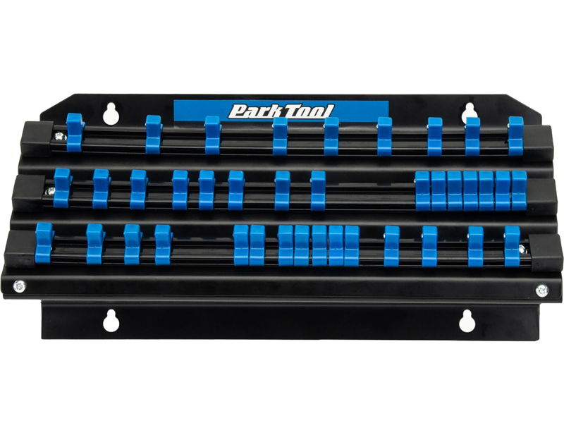 Balfes Bikes Park Tool JH-3 Wall-Mounted Socket/Bit/Torque Tool Organiser in Blue | Free postage over £30, £10 off first order, price match & 0% finance.