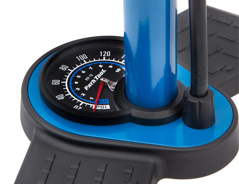 Park Tool PFP-10 Home Mechanic Floor Pump in Blue-1