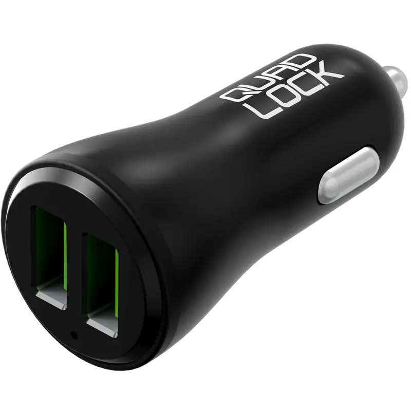 Balfes Bikes Quad Lock Dual USB 12V Car Charger in Black | Free postage over £30, £10 off first order, price match & 0% finance.