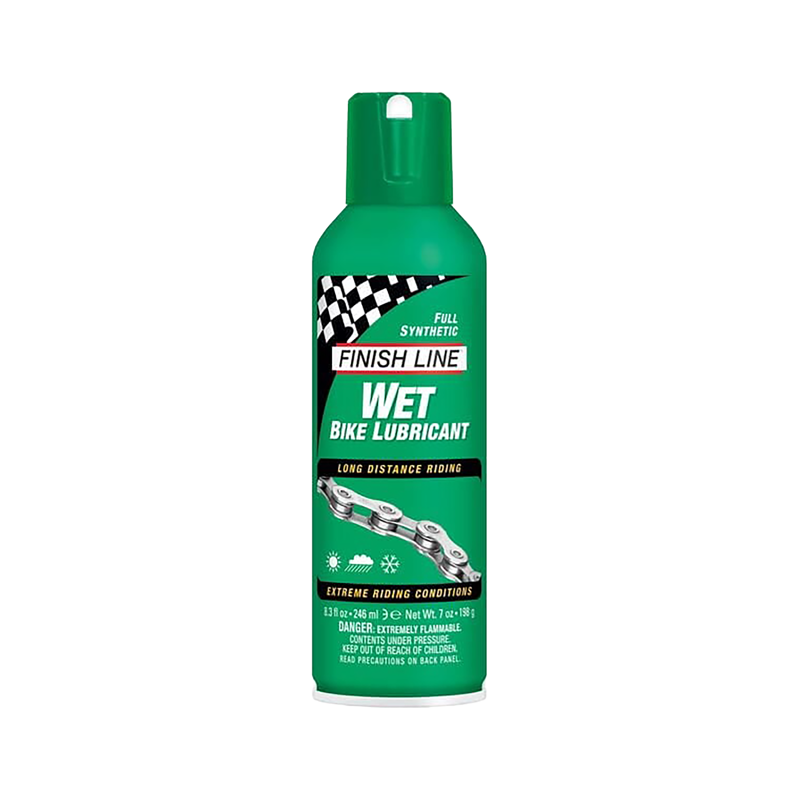 Balfes Bikes Finish Line Wet Chain Lube Aerosol - 240 ml | Free postage over £30, £10 off first order, price match & 0% finance.