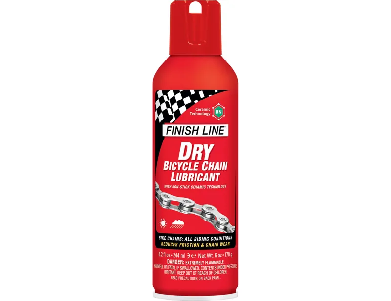 Balfes Bikes Finish Line Ceramic Tech Dry Chain Lube Aerosol 240ml | Free postage over £30, £10 off first order, price match & 0% finance.
