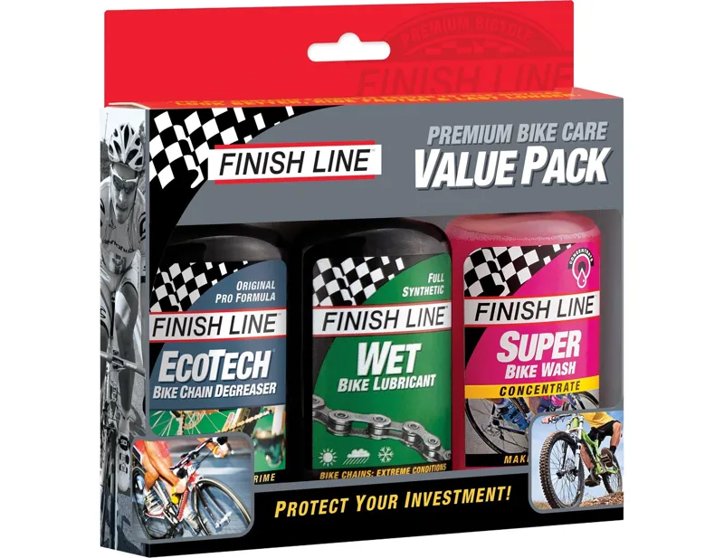 Finish Line Multi Degreaser / SuperBike Wash / Wet Lube Kit 4 oz / 120ml
