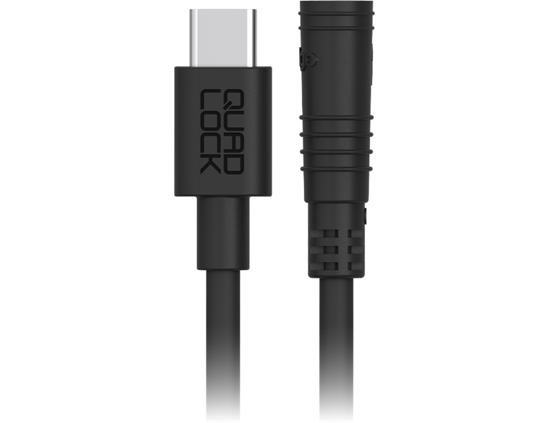Balfes Bikes Quad Lock USB-C Cable for Waterproof Wireless Charging Head in Black | Free postage over £30, £10 off first order, price match & 0% finance.