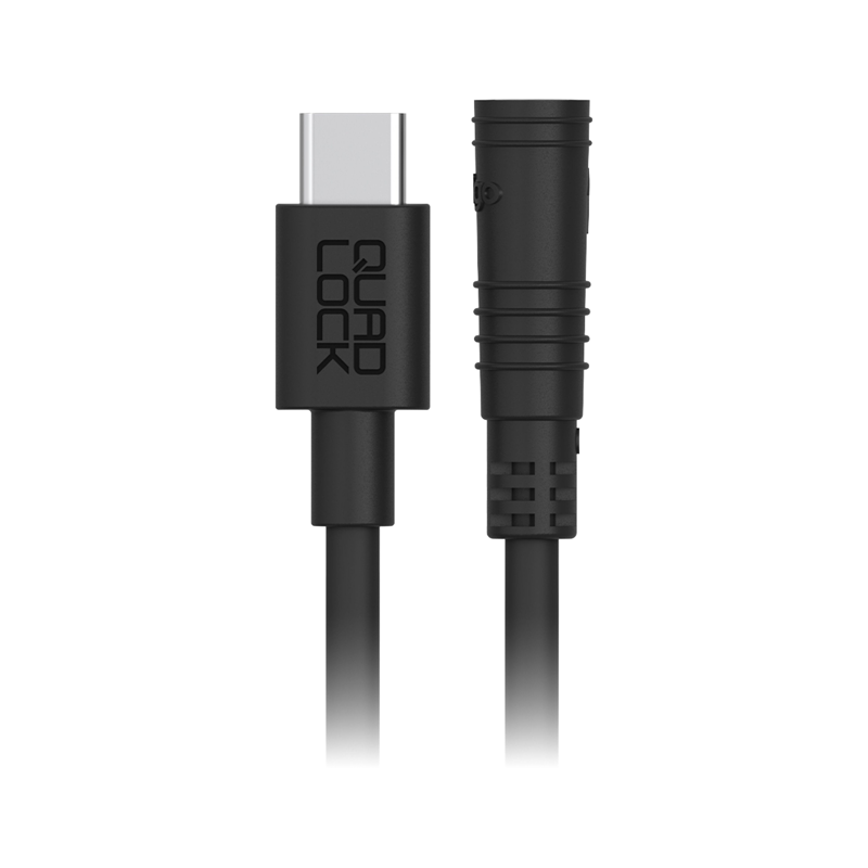 Balfes Bikes Quad Lock USB-C Cable for Waterproof Wireless Charging Head in Black | Free postage over £30, £10 off first order, price match & 0% finance.