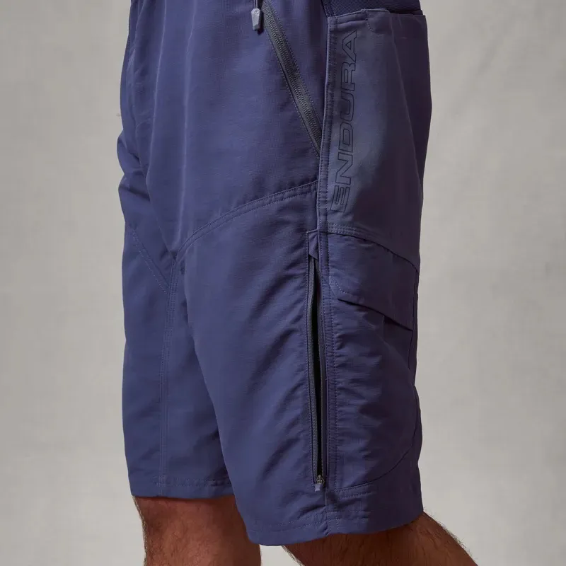 Endura Hummvee Shorts with Liner in Blue-5