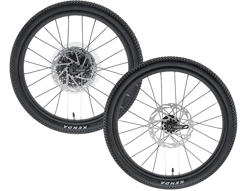 Frog Bikes Road 53 to Gravel 53 wheel conversion kit in Black