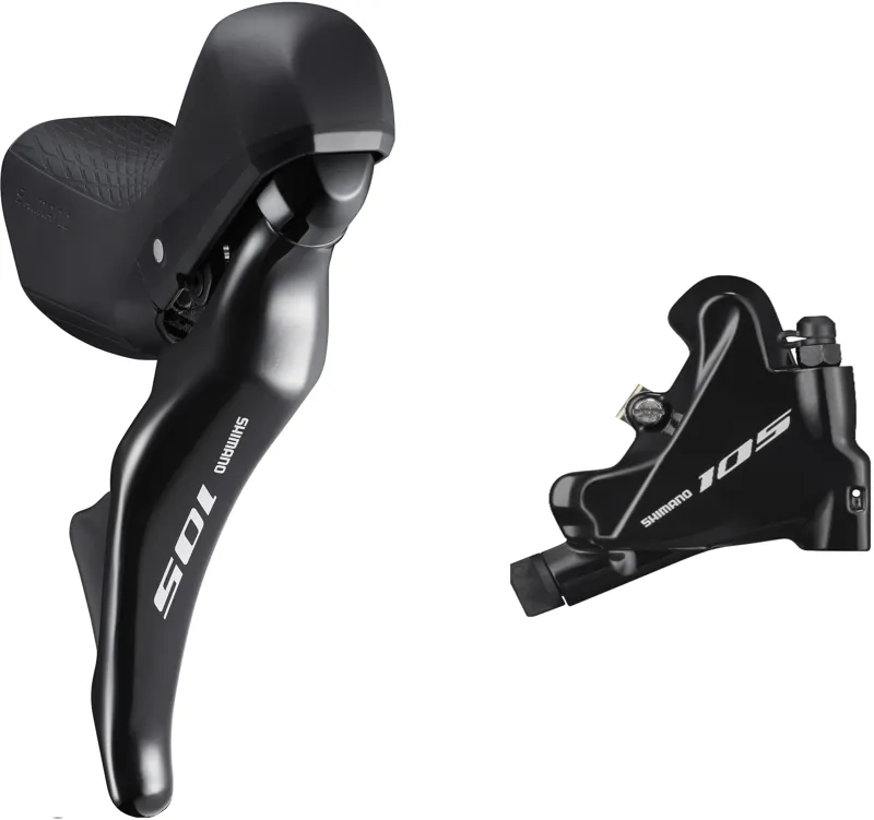 Shimano ST-R7025 105 Hydraulic Disc STI set Flat Mount in Black
