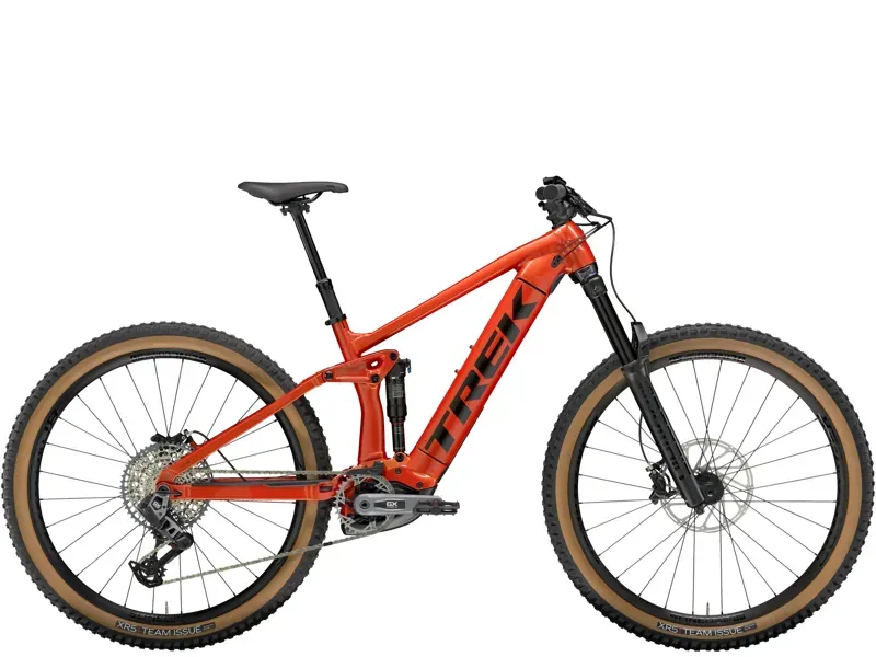 ONE OFF Trek Rail 8 GX AXS Electric Full Suspension Mountain Bike Large 2024 in Lava Red