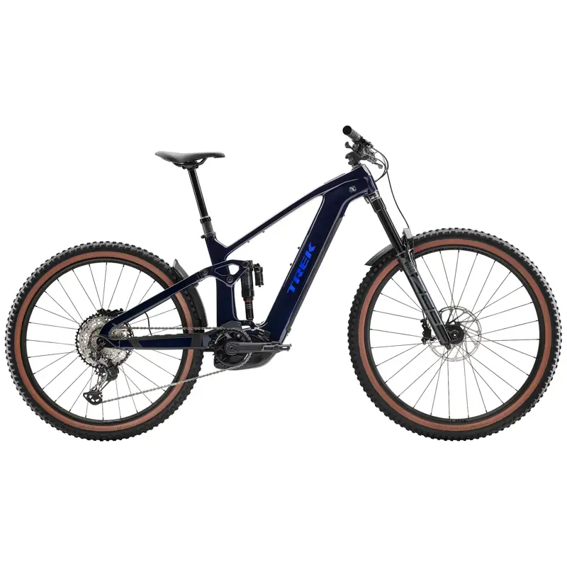 Balfes Bikes EX DEMO Trek Rail+ 9.7 Gen 5 Electric Full Suspension Mountain Bike X-Large 2026 in Navy Smoke | Free postage over £30, £10 off first order, price match & 0% finance.