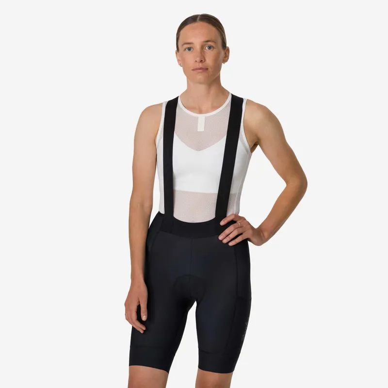 Rapha Women's Brevet Element Cargo Bib Shorts in Black/White-2