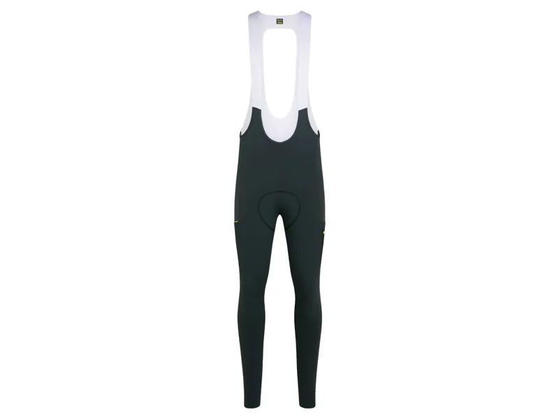 Rapha Men's Brevet Cargo Winter Tights in Dark Forest/Chartreuse