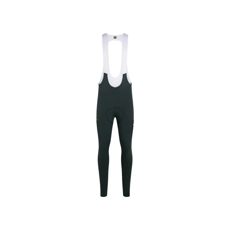 Balfes Bikes Rapha Men's Brevet Cargo Winter Tights in Dark Forest/Chartreuse | Free postage over £30, £10 off first order, price match & 0% finance.