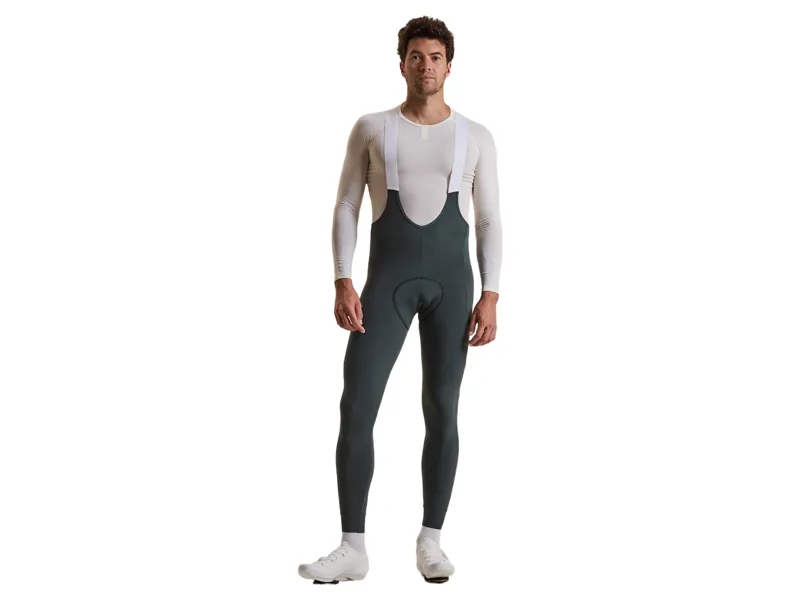 Rapha Men's Brevet Cargo Winter Tights in Dark Forest/Chartreuse-2