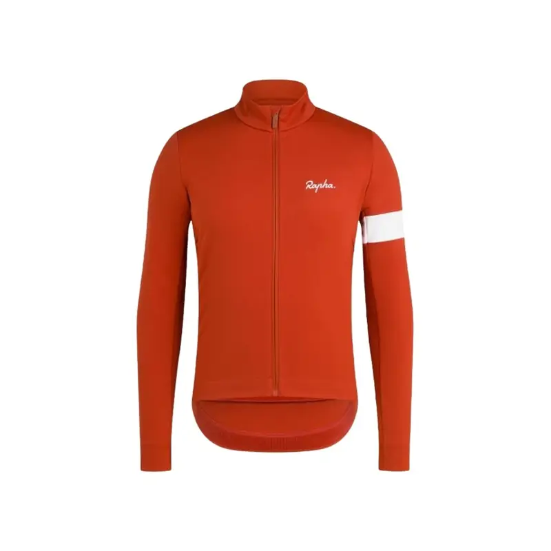 Balfes Bikes Rapha Men's Core Rain Jacket III in Orange/White | Free postage over £30, £10 off first order, price match & 0% finance.