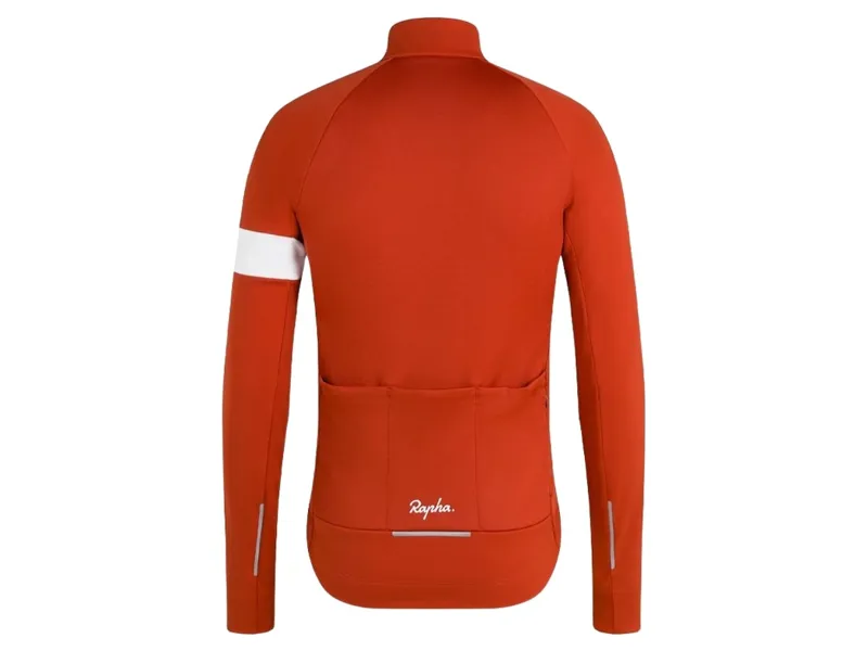 Rapha Men's Core Rain Jacket III in Orange/White-1