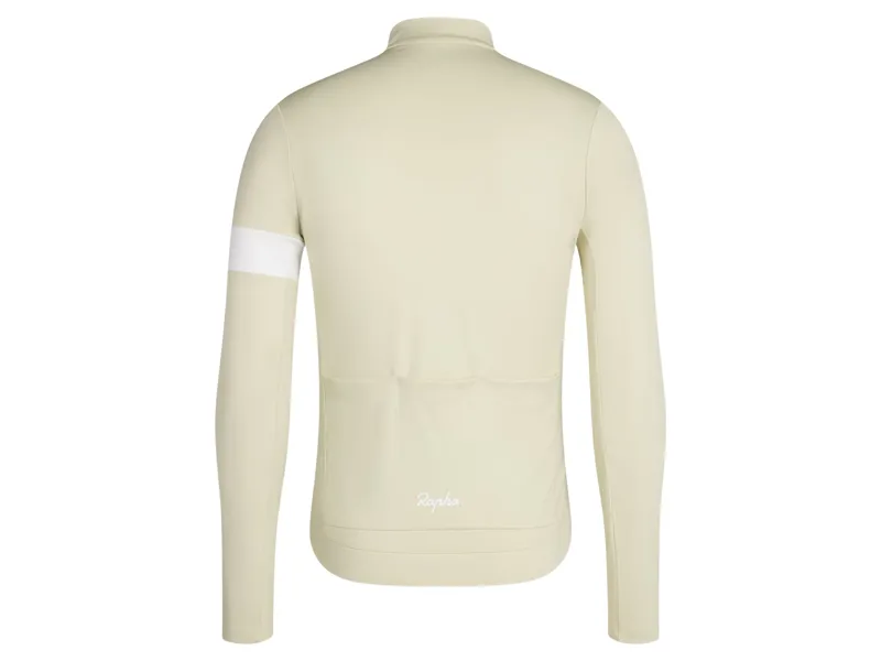 Rapha Men's Core Thermal Long Sleeve Jersey in Hay/White-1