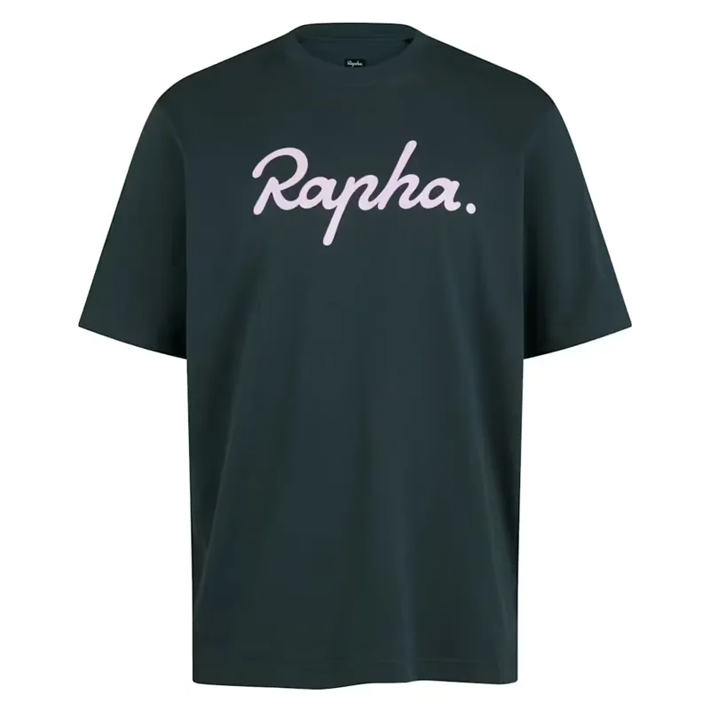 Rapha Men's Cotton Logo T-Shirt in Forest Green/Light Quartz
