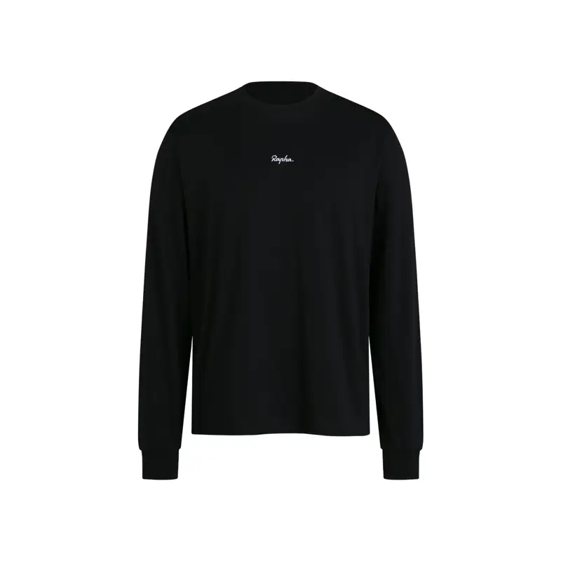 Balfes Bikes Rapha Men's Long Sleeve Cotton T-Shirt in Black/White | Free postage over £30, £10 off first order, price match & 0% finance.