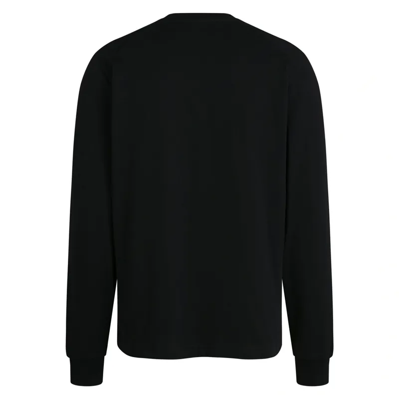Rapha Men's Long Sleeve Cotton T-Shirt in Black/White-1