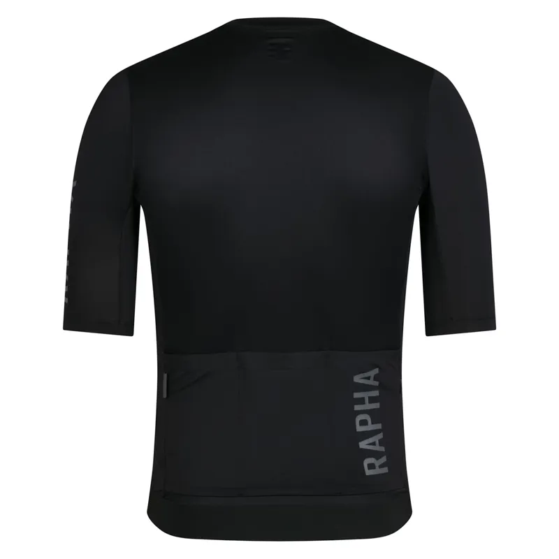 Rapha Men's Pro Team Short Sleeve Training Jersey III in Black/Dark Grey-1