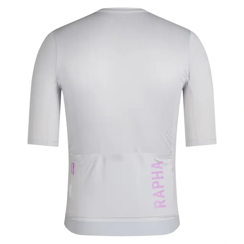 Rapha Men's Pro Team Short Sleeve Training Jersey III in Silver/Quartz-1