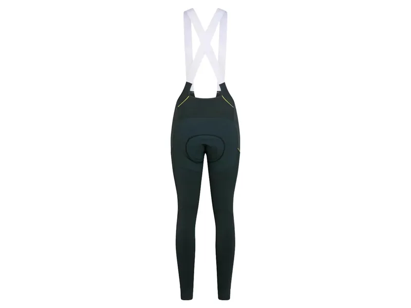 Rapha Women's Brevet Cargo Winter Tights in Dark Forest/Chartreuse-1