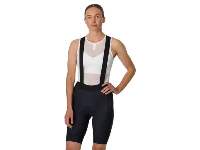 Rapha Women's Brevet Element Cargo Bib Shorts in Black/White-2