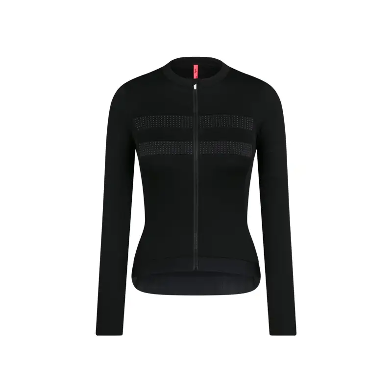 Balfes Bikes Rapha Women's Brevet Long Sleeve Merino Jersey III in Black/Black | Free postage over £30, £10 off first order, price match & 0% finance.
