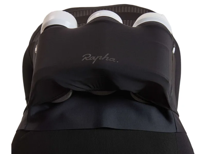 Rapha Women's Brevet Long Sleeve Merino Jersey III in Black/Black-5