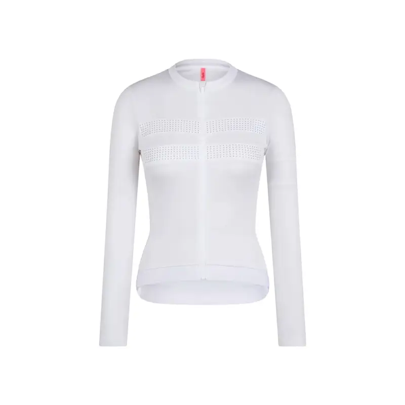 Balfes Bikes Rapha Women's Brevet Long Sleeve Merino Jersey III in White/Silver | Free postage over £30, £10 off first order, price match & 0% finance.