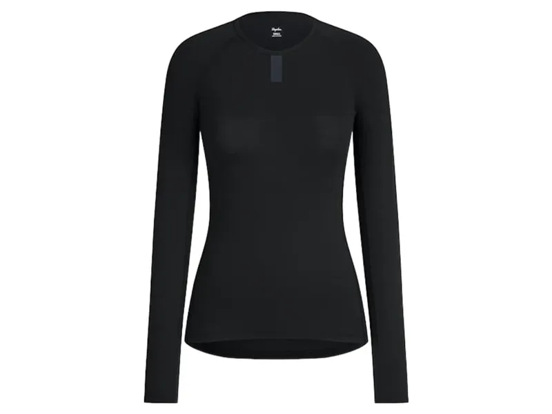 Rapha Women's Long Sleeve Merino Base Layer in Black