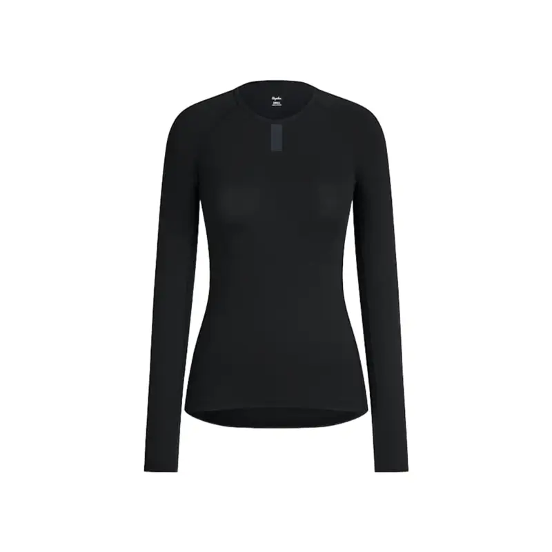 Balfes Bikes Rapha Women's Long Sleeve Merino Base Layer in Black | Free postage over £30, £10 off first order, price match & 0% finance.