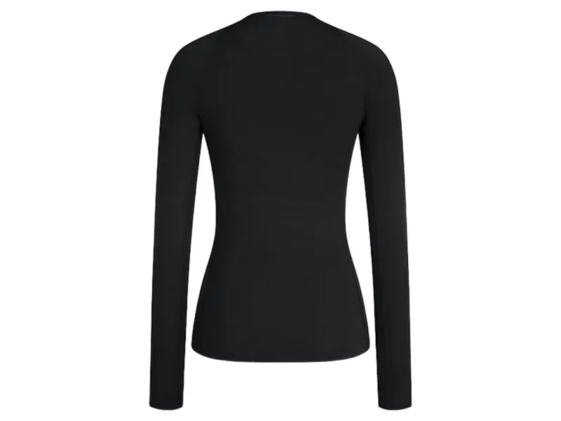 Rapha Women's Long Sleeve Merino Base Layer in Black-1