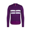 Rapha Men's Brevet Long Sleeve Merino Jersey III in Blackberry/White